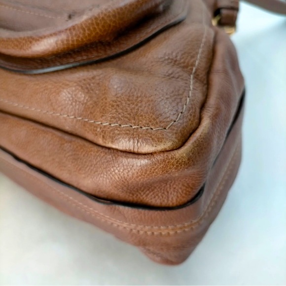Chloe Paraty Brown Leather Satchel Handbag - Picture 6 of 9